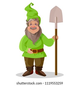 Garden gnome. Cartoon Characters Different Situations