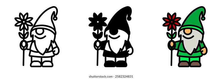 Garden Gnome is a decorative figurine, often resembling a small, bearded man, used to add charm to gardens or lawns.