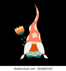 Garden gnome. Fairytale character for your design