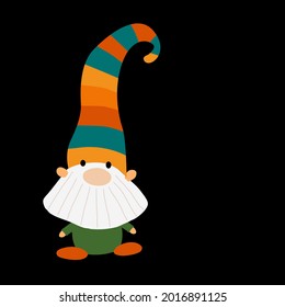Garden gnome. Fairytale character for your design