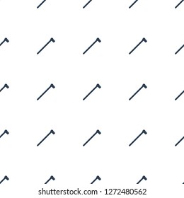 garden hammer icon pattern seamless white background. Editable filled garden hammer icon. garden hammer icon pattern for web and mobile.