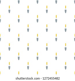 Garden hand shovel pattern seamless vector repeat for any web design