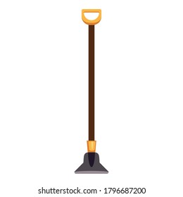 Garden hoe icon. Cartoon of garden hoe vector icon for web design isolated on white background