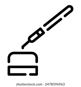 Icono de azada de jardín para Web, App, infografía, etc