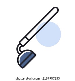 Garden hoe vector isolated icon. Graph symbol for agriculture, garden and plants web site and apps design, logo, app, UI