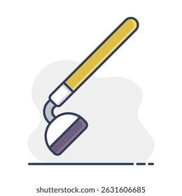 Garden hoe vector isolated icon. Graph symbol for agriculture, garden and plants web site and apps design, logo, app, UI