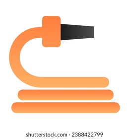 Garden hose flat icon. Water hose color icons in trendy flat style. Irrigation gradient style design, designed for web and app. Eps 10