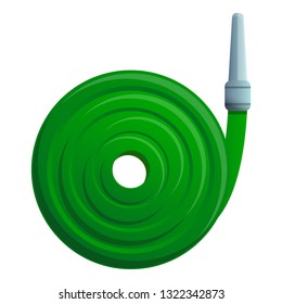 Garden hose icon. Cartoon of garden hose vector icon for web design isolated on white background