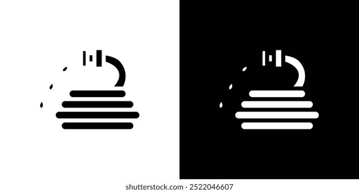 Símbolo de vetor simples de design de ícone de mangueira de jardim