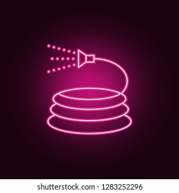 garden hose icon. Elements of Sprinkler in neon style icons. Simple icon for websites, web design, mobile app, info graphics
