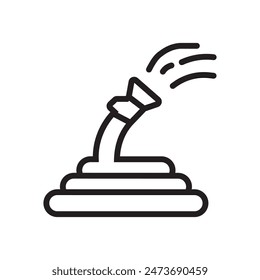 Garden Hose Icon Ideal for Gardening and Outdoor Themes