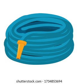 Garden hose icon. Isometric of garden hose vector icon for web design isolated on white background