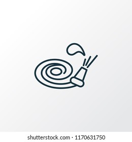 Garden hose icon line symbol. Premium quality isolated hosepipe element in trendy style.