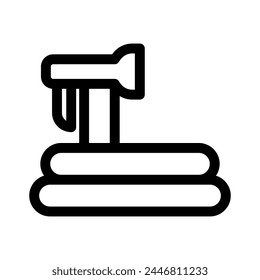 garden hose icon or logo isolated sign symbol vector illustration - high quality black style vector icons
