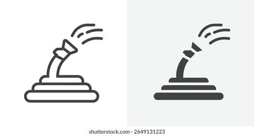 garden hose icon Outline vector sign