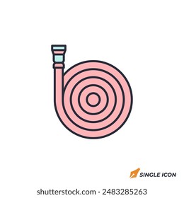 Garden Hose icon vector illustration. Garden Hose symbol isolated on white background