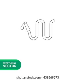 Garden Hose Line Icon 2