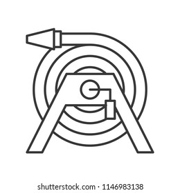 garden hose reel, housekeeping and cleaning service related, outline icon