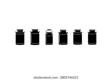 Garden Hose Silhouette Vector Collection Set