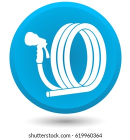 Garden hose, vector icon.