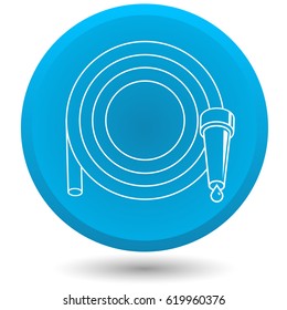 Garden hose, vector icon.