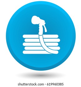 Garden hose, vector icon.