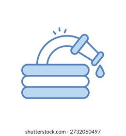 Garden Hose vector icon stock illustration