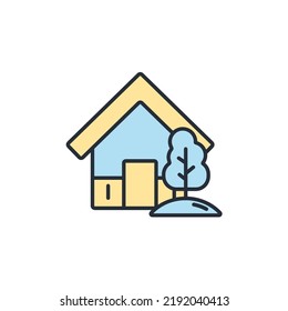 garden house icons  symbol vector elements for infographic web