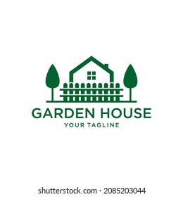 garden house logo design template