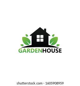 Garden House Logo Template Design