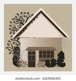 Garden house royalty free vector image.