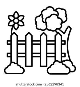 Garden Icon Element For Design