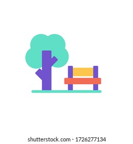 garden icon flat design vector illustration. ecology icon isolated on white background
