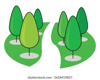 garden icon in green colour. Garden 