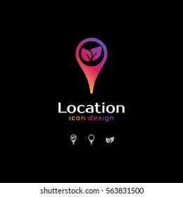 garden icon. location icon for map
