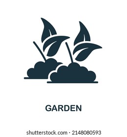 Garden icon. Monochrome simple Garden icon for templates, web design and infographics