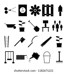 garden icon set