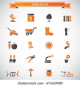 Garden icon set