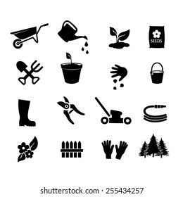 Garden Icon Set Vector