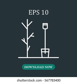 Garden icon vector