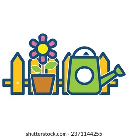 garden icon vector design template
