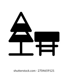 Ilustración de diseño de símbolo de Vector de icono de jardín