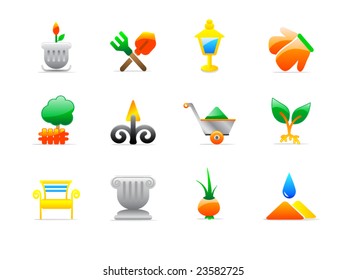 iconos de jardín
