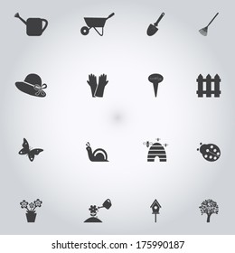 Garden icons set