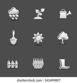 Garden icons,vector