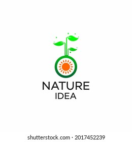 Garden idea icon design vector illustration. Abstract Leaf icon vector concept for nature, agriculture and farm business. Green Tree Leaf Logo, icon, sign and symbol vector design illustration. stock 