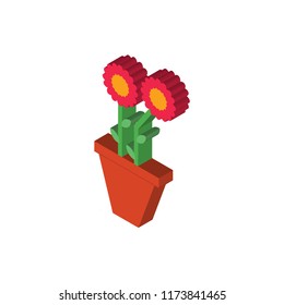 Garden isometric left top view 3D icon