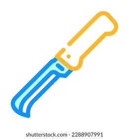garden knife tool color icon vector. garden knife tool sign. isolated symbol illustration