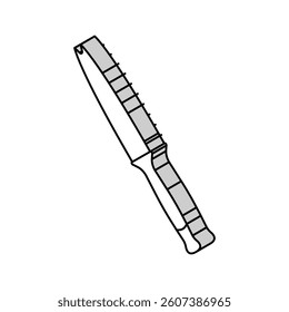 garden knife tool isometric icon vector. garden knife tool sign. isolated symbol illustration