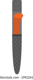 Garden knife. Garden tools. Plant and soil care. Flat design.